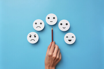 The variety of emotions in life. Joy, calmness, sadness, anger. A person chooses calmness
