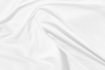 Fototapeta na wymiar elegrance soft fabric white abstract smooth curve shape decorate fashion textile background