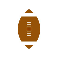 Vector illustration of a rugby ball.