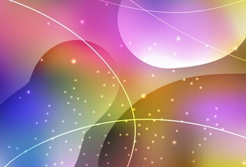 Light Multicolor vector Modern abstract illustration with colorful dots, lines.