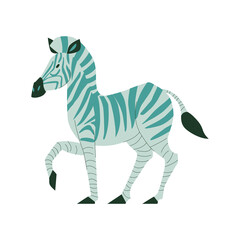 Flat Zebra Illustration