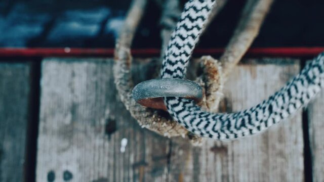 Preparing a sailing yacht for departure