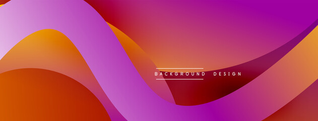 Abstract overlapping lines and circles geometric background with gradient colors