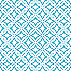 Arabesque hand drawn design. Blue exquisite boho