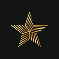 Abstract Star Logo icon Design Vector template. Simple and Elegant Star Logo design concept. Star Logo icon vector design template for business, branding, company, website, symbol, corporate, logo.