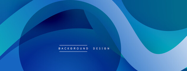 Abstract overlapping lines and circles geometric background with gradient colors