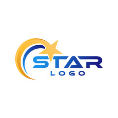 Abstract Star Logo icon Design Vector template. Simple and Elegant Star Logo design concept. Star Logo icon vector design template for business, branding, company, website, symbol, corporate, logo.