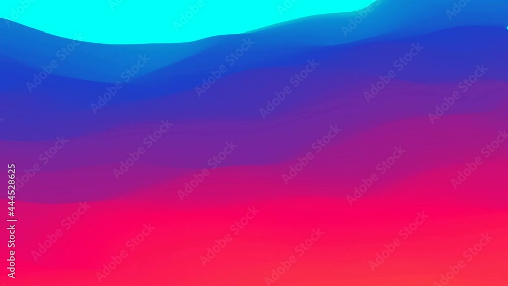 Poster gradient wavy backdrop. 4k seamless loop background. color neon 3d abstract gradient. blue color flu