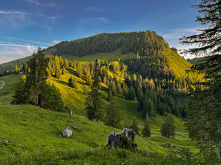 Wandern auf die Lütispitz im Alpstein Schweiz