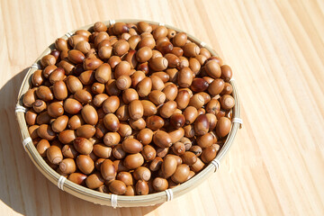 도토리묵 만드는 많은 도토리