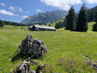 Wandern auf die Lütispitz im Alpstein Schweiz