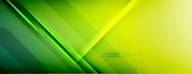 Fototapeta premium Abstract background - lines composition created with lights and shadows. Technology or business digital template. Trendy simple fluid color gradient abstract background with dynamic