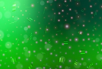 Dark Green vector backdrop with dots.