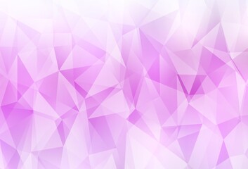 Light Pink vector polygon abstract backdrop.