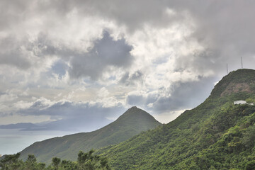 Fototapeta na wymiar a Mount High West at island hong kong