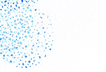 Light BLUE vector template with circles.