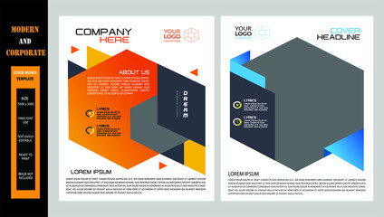 Clean And Modern Corporate Business Flyer Design Template