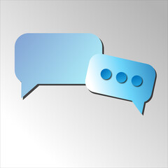  Social network communication concept. Vector illustration. Blue sign communication illustration.