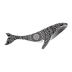 abstract humpback whale 