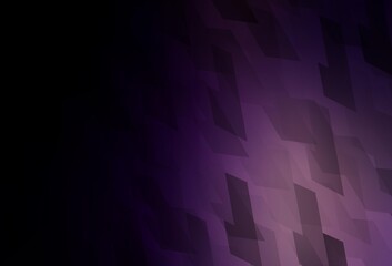 Obraz premium Dark Purple vector background in polygonal style.