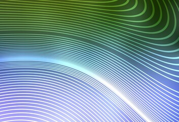 Obraz premium Light Pink, Green vector backdrop with wry lines.
