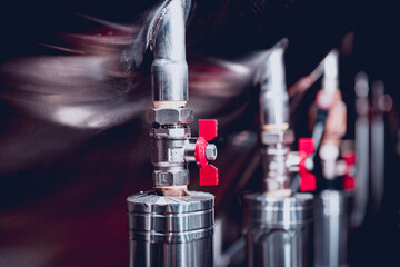 Craft beer brewing equipment in privat brewery