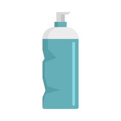 Used dispenser bottle icon flat isolated vector