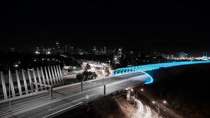 Flemington Bridge Night View