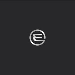 Fototapeta premium electric e letter logo design