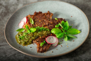 Rib eye steak delicious