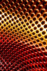 Stainless steel hole texture