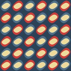 Rounded abstract seamless pattern - accent for any surfaces.