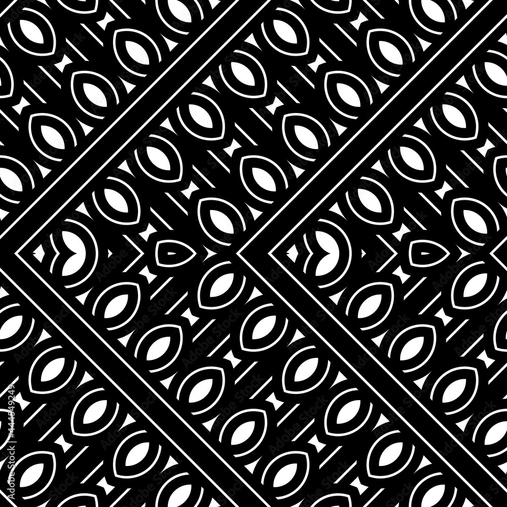 Poster design seamless monochrome zigzag pattern