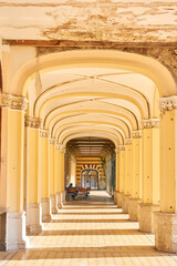 The arch of Hallway of Casino from Baile Herculane Romania