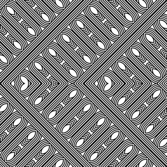 Design seamless monochrome zigzag pattern - 444549282
