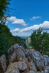 A view over the river Danube from the Ciucaru Mare peak