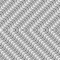 Design seamless monochrome zigzag pattern - 444549443
