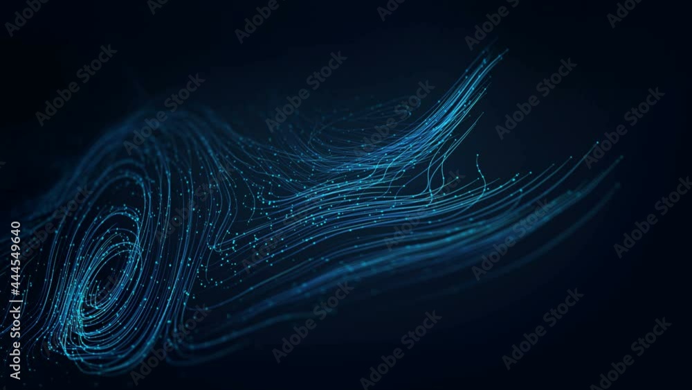 Aufkleber abstract technology flow big data seamless loop. digital data flow transfer. block chain technology 