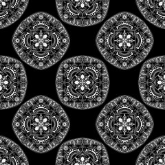 Set of Hand drawing illustrations fabric fashion Majolica, Azulejos portugal, Turkish ornament, Moroccan tile mosaic, Talavera seamless