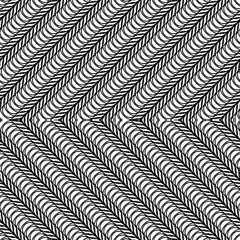 Design seamless monochrome zigzag pattern - 444550444