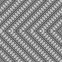 Design seamless monochrome zigzag pattern - 444550482