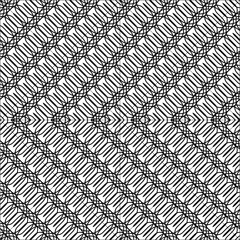 Design seamless monochrome zigzag pattern - 444550627