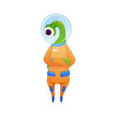 Alien Cartoon Illustration