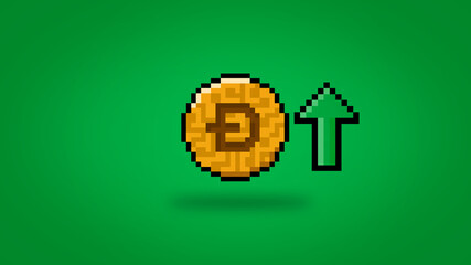 Pixel Dogecoin increasing in value