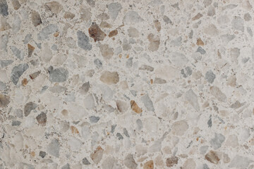 Terrazzo texture backgound. Old grunge marbled stone floor in grey, beige and nude pink color....