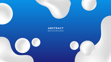Blue white abstract fluid background with milk shape pattern. Colorful geometric background design. Blue fluid shapes composition with trendy gradients. Liquid abstract background. Blue white fluid