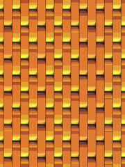 A wall of rounded rectangles with a multicolored texture. Modern geometric background. 3d rendering digital illustration