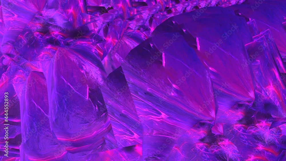 Aufkleber abstract video clip moving violet volumetric background computer generated render