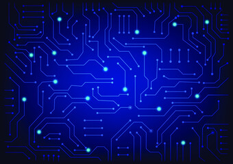 Geometric background and high tech circuit board connection system