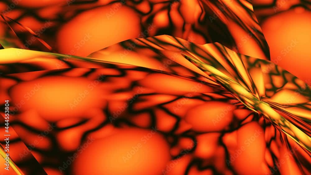 Aufkleber abstract video clip moving red volumetric background computer generated render